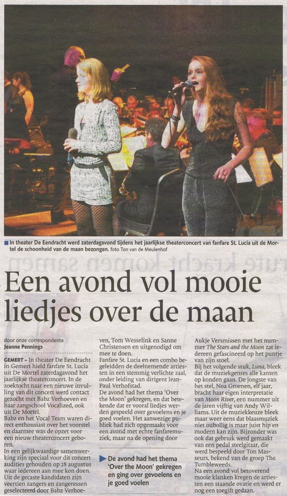 20141201 Eindhovens Dagblad Over The Moon
